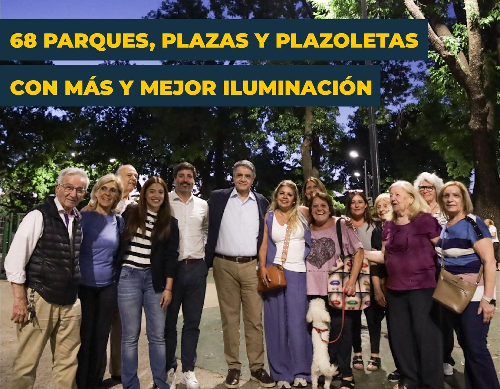 Jorge Macri: Una plaza bien iluminada es un lugar seguro para disfrutar